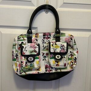 Disney Mickey and Minnie comic strip bag